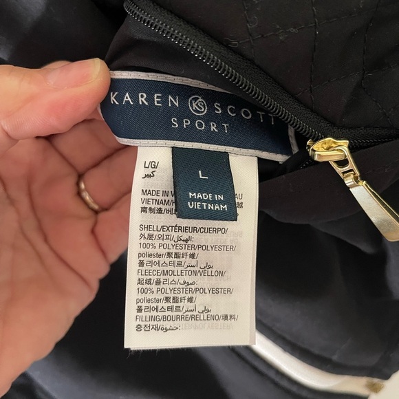 Karen Scott reversible vest • NWT • Women’s Large - Picture 3 of 11